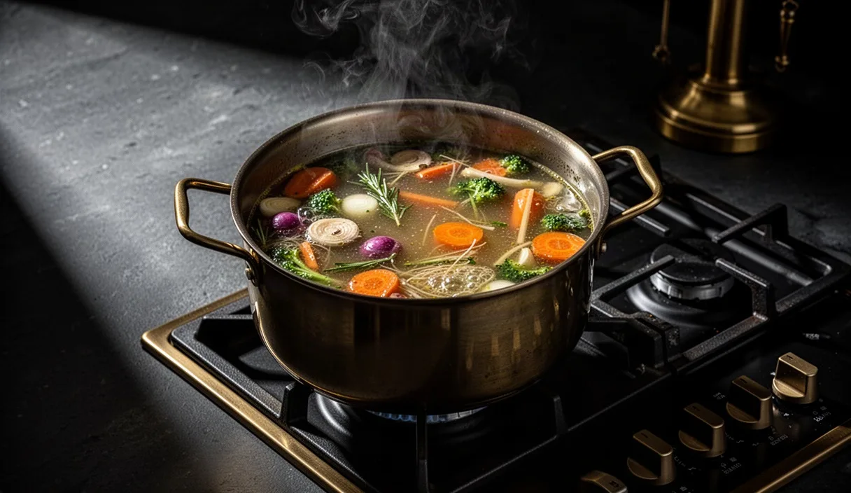 Cómo hacer un caldo base sin receta fija
